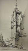 'The Sunlit Tower, Colmar"