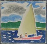 "Conomo"  Small Sailboat (ARTS AND CRAFTS)