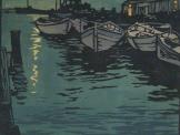 "Idle Boats-Oakland Estuary"  (ARTS AND CRAFTS)