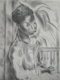 Seated Young Black Woman