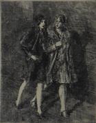 "Two Flappers Walking"
