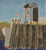 "The Ferry Dock"(Monhegan) (ARTS AND CRAFTS)