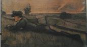 "Homme Couche' Dan l'Herbe" (Man Laying in the Grass)
