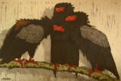 "Drei Gauckler"   (Vultures) (ARTS AND CRAFTS)