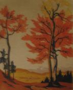 Mountain Landscape with Trees (ARTS AND CRAFTS)